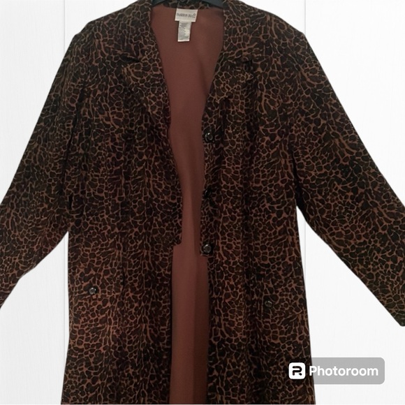 Fashion Bug Jackets & Blazers - Fashion Bug EUC blazer/jacket size 22W brown/black animal print soft faux suede
